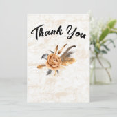 Hartelijk dank bedankkaart (Staand voorkant)