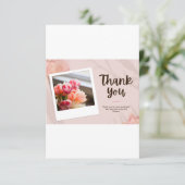 Hartelijk dank bedankkaart (Staand voorkant)