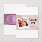 Hartelijk dank bedankkaart (Voorkant / Achterkant)