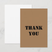 Hartelijk dank bedankkaart (Voorkant / Achterkant)