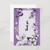 Hartelijk dank bedankkaart (Voorkant / Achterkant)