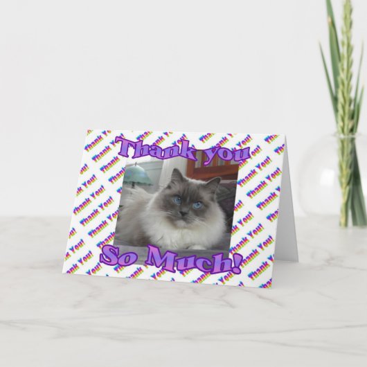 Hartelijk dank bedankkaart (Voorkant)