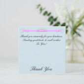 Hartelijk dank bedankkaart (Staand voorkant)