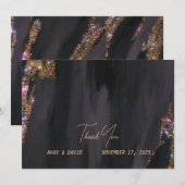 Hartelijk dank bedankkaart (Voorkant / Achterkant)