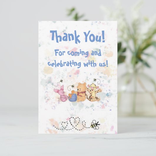 Hartelijk dank bedankkaart (Staand voorkant)