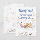 Hartelijk dank bedankkaart (Voorkant / Achterkant)