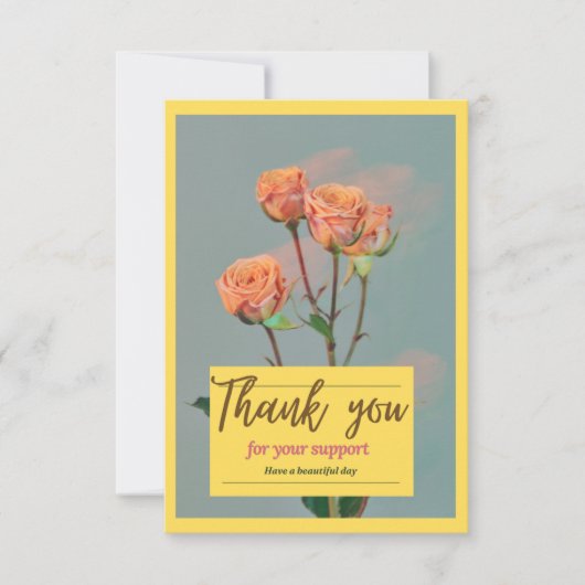 Hartelijk dank bedankkaart (Voorkant)