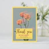 Hartelijk dank bedankkaart (Staand voorkant)