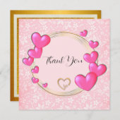 Hartelijk dank bedankkaart (Voorkant / Achterkant)