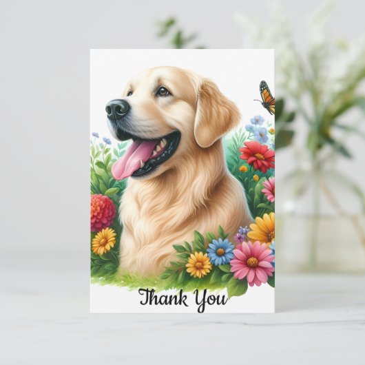 Hartelijk dank bedankkaart (Staand voorkant)