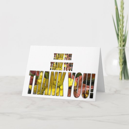 Hartelijk dank bedankkaart (Voorkant)