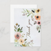 Hartelijk dank bedankkaart (Voorkant / Achterkant)