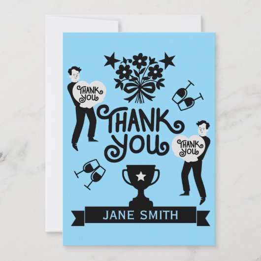 Hartelijk dank bedankkaart (Voorkant)