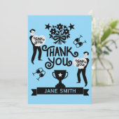 Hartelijk dank bedankkaart (Staand voorkant)