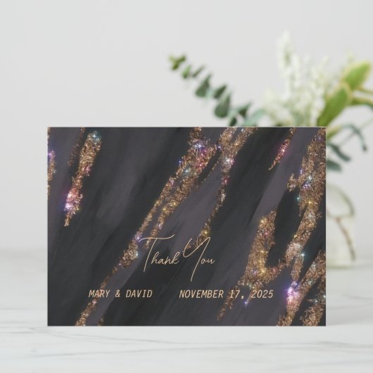 Hartelijk dank bedankkaart (Staand voorkant)