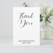 Hartelijk dank bedankkaart (Staand voorkant)