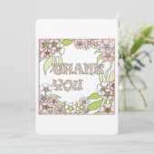 Hartelijk dank bedankkaart (Staand voorkant)