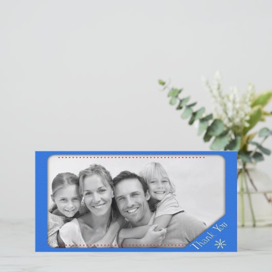 Hartelijk dank bedankkaart (Staand voorkant)