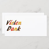 Hartelijk dank bedankkaart (Voorkant / Achterkant)