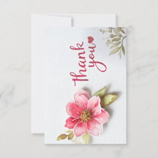 Hartelijk dank bedankkaart (Voorkant)