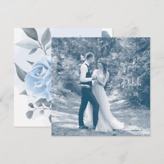 Hartelijk dank bedankkaart (Voorkant / Achterkant)