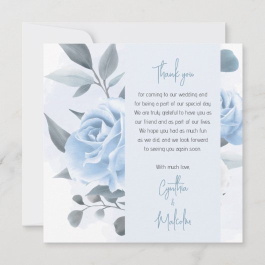 Hartelijk dank bedankkaart (Achterkant)