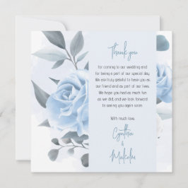 Hartelijk dank bedankkaart