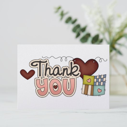 Hartelijk dank bedankkaart (Staand voorkant)
