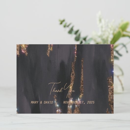 Hartelijk dank bedankkaart (Staand voorkant)