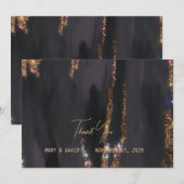 Hartelijk dank bedankkaart (Voorkant / Achterkant)