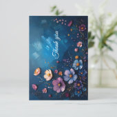 Hartelijk dank bedankkaart (Staand voorkant)