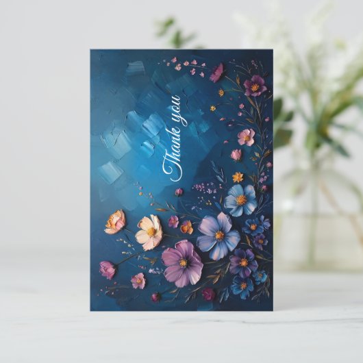 Hartelijk dank bedankkaart (Staand voorkant)