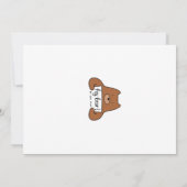 "Hartelijk dank, beer-y"-kaart Bedankkaart (Achterkant)