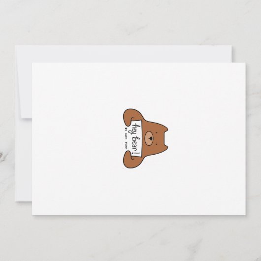 "Hartelijk dank, beer-y"-kaart Bedankkaart (Achterkant)