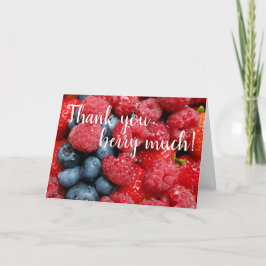 Hartelijk dank Berry! Dank u Wenskaart Bedankkaart