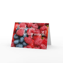 Hartelijk dank Berry! Dank u Wenskaart