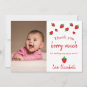 Hartelijk dank, Berry Much Birthday Dank je wel Bedankkaart (Voorkant)