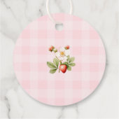 Hartelijk dank Berry veel Aardbei verjaardag Bedankjes Labels (Achterkant)