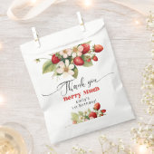 Hartelijk dank Berry veel Aardbei verjaardag Bedankzakje (Geknipt)