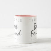 Hartelijk dank, beste vriend tweekleurige koffiemok (Center)