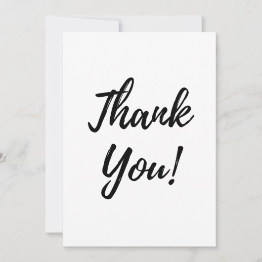 Hartelijk dank - Blank binnen Bedankkaart (Voorkant)