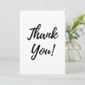 Hartelijk dank - Blank binnen Bedankkaart (Staand voorkant)