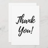 Hartelijk dank - Blank binnen Bedankkaart (Voorkant / Achterkant)