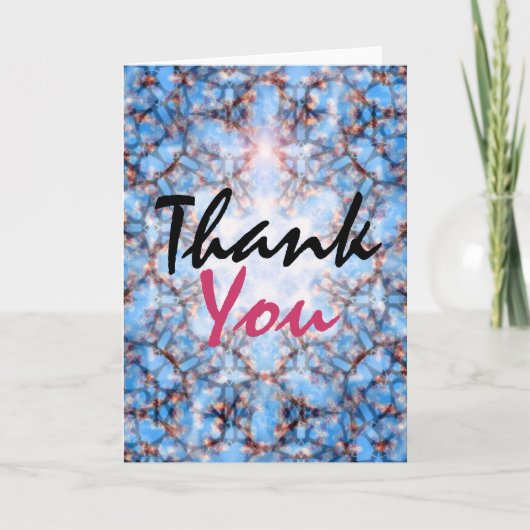 Hartelijk dank, blauwe Kaart (Voorkant)