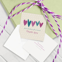 Hartelijk dank Blauwgroen Hearts Little