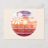 Hartelijk dank, bloemen op zonsondergang - Licht S Briefkaart (Voorkant)