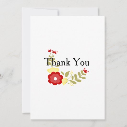 Hartelijk dank, blote kaart (Voorkant)