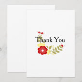 Hartelijk dank, blote kaart (Voorkant / Achterkant)