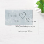 Hartelijk dank, Bokeh Visitekaartje (Bureau)