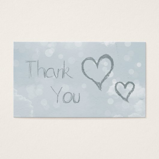 Hartelijk dank, Bokeh Visitekaartje (Voorkant)